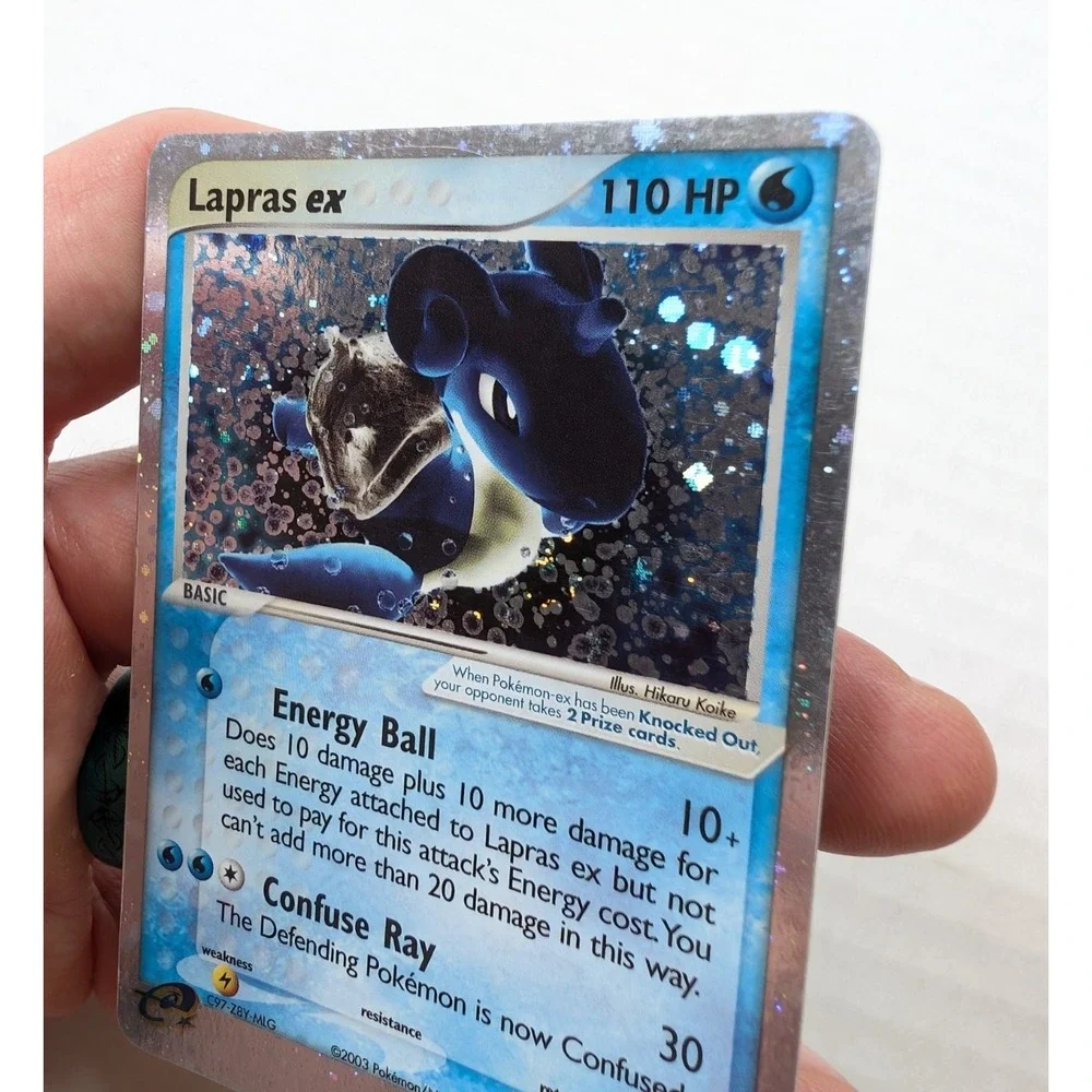HOLO SWIRL Lapras EX 99/109 LP Ruby & Sapphire Vintage Pokemon TCG